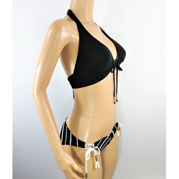 Robin Piccone Black & White 2 Pc swimsuit - Picture 4 of 5